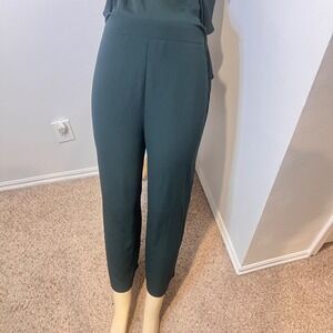ROMEO + JULIET COUTURE Emerald Green Halter Neck Peplum Jumpsuit M